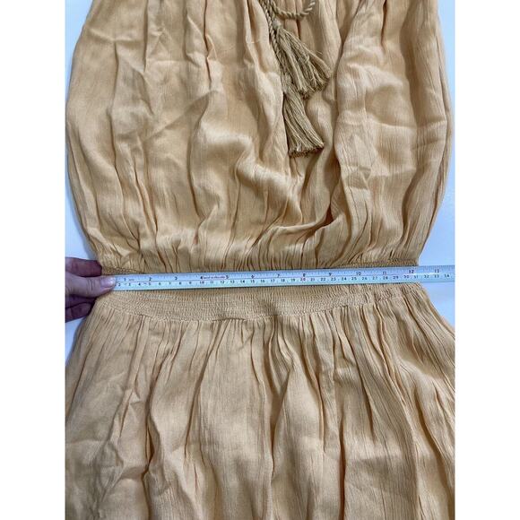 $5 SALE MUST GO Koy Resort Bandeau Mini Dress Swim Cover Up In Peach Size Small - Picture 6 of 9